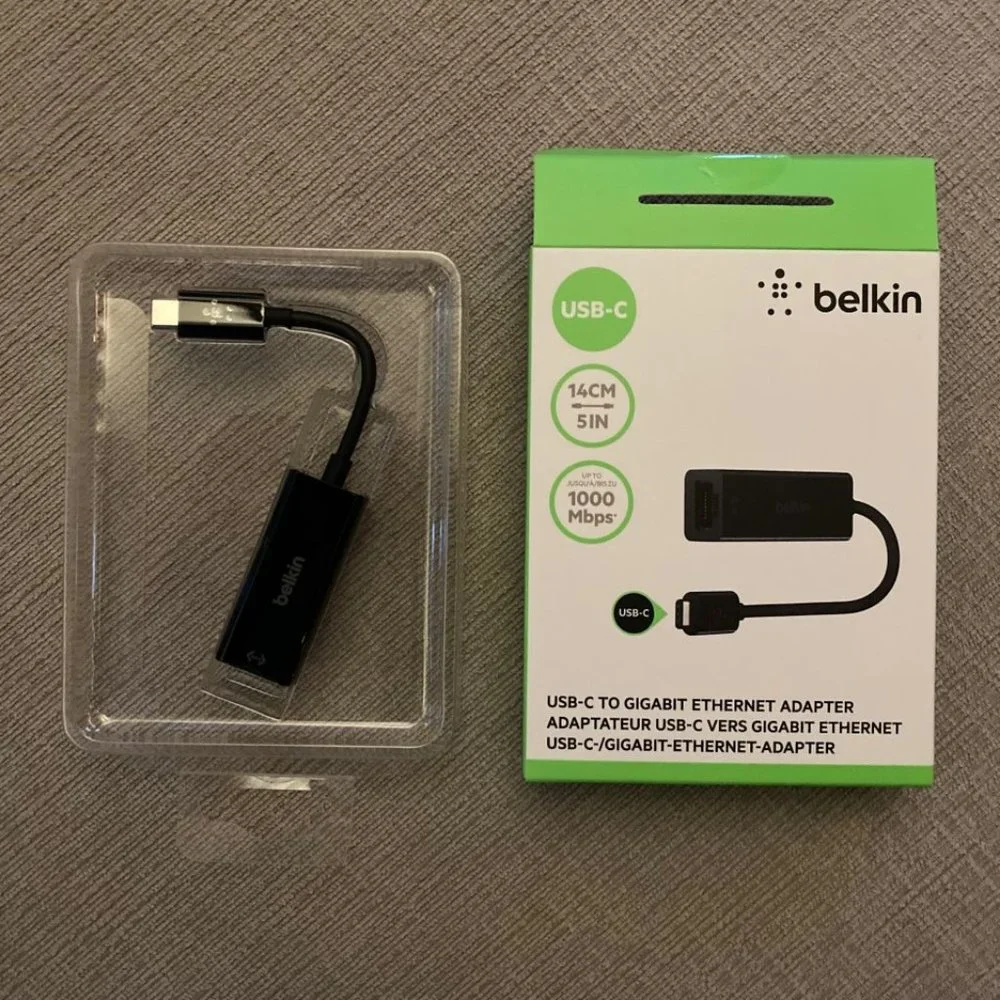 Belkin USB-C to Gigabit Ethernet Adapter (USB Type-C)